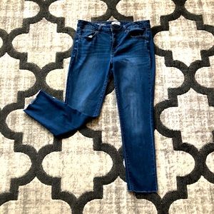 Dark Blue Ankle Skinny Jeans